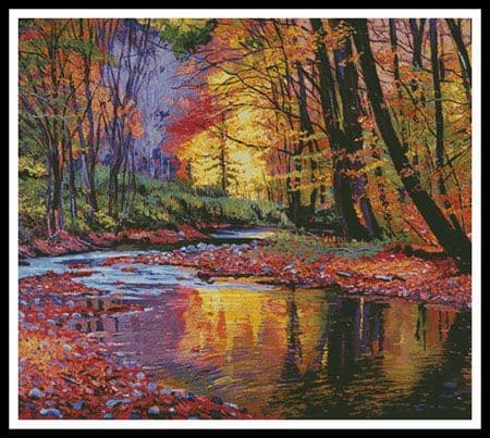 Autumn Prelude (Cushion) by Artecy printed cross stitch chart